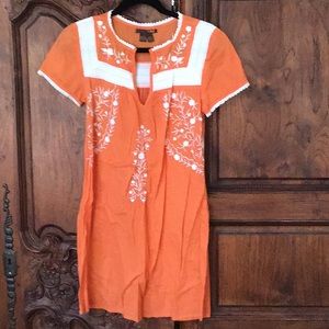 trf floral embroidery & lace dress size M